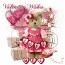 Valentine Wishes bear/Mel