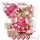 Valentine Wishes bear/Fran