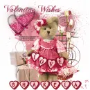 Valentine Wishes bear/Shakela