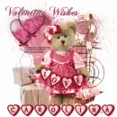 Valentine Wishes bear/Carolina