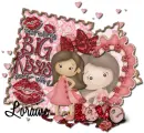 Loraine - Happy Valentine's Day Valentine Love Kisses