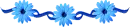 Blue flower divider