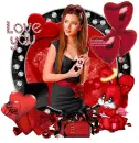 love you/girl with bunny/Jaya