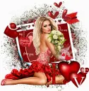 love/lady with flowers
