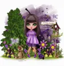 Spring is coming/Purple/Girl
