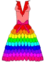 rainbow dress