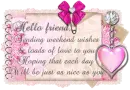 Weekend wishes