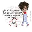 Mel - Silly Hearts - Girl With Glasses