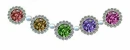 rainbow necklace diamonds