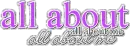 All About Me Glitter Text