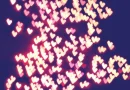 Flickering Hearts Background