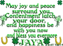 May Joy & Peace Surround You -Jaya