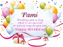 Happy Birthday Pami
