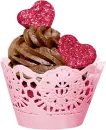 Chocolate Valentine's Cupcake
