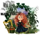 Happy St. Patricks Day Blessed girl Luck of Irish 