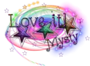 rainbow stars name tags