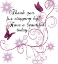 Thank for stopping by