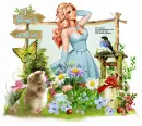 Spring is in the air/girl/blue