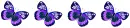 Purple Glitter Butterfly Divider