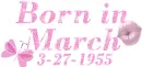 Born in March