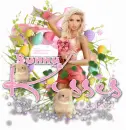 Bunny Kisses pink/Linda