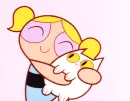 Bubbles and a cat