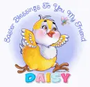 Easter blessings To your My friend Daisy