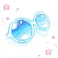 Kawaii Blue Sunglasses