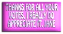 THANKS - JANE