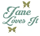 Green with Butterflies = Jane