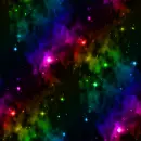 rainbow starry glitter background
