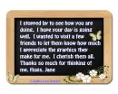 Stopping by - Jane
