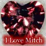 I Love Mitch Diamond Hearts