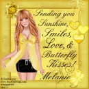 Melanie -Sending you....