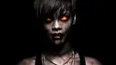 scary rihanna face 