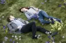 robert pattinson kristen stweart on grass