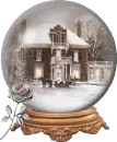 Victorian House Snow Globe