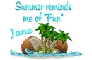 Summer Reminds Me - Jane