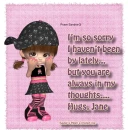 So sorry - Jane
