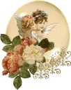Victorian Angels Globe N Roses