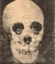 Victorian Goth Twins & Dog