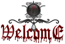 Gothic Cross Rose Welcome