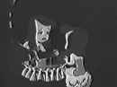 Vintage Old Cartoon Sad Girl