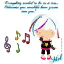 Mel - Girl - Music Notes