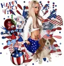 Happy July 4th/girl/Marilyn