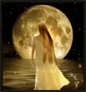 Girl in the moonlight
