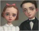 Goth Girl And Boy Crying Blood