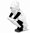 Girl sitting