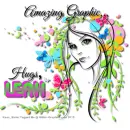 Leah - Amazing Graphic- Girl - Butterflies