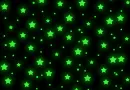 blinking green stars